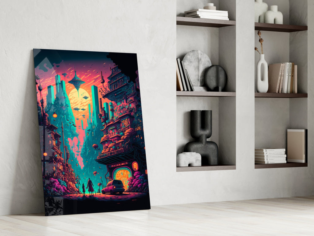 Dream of a New Life Glass Wall Art  || Designers Collection