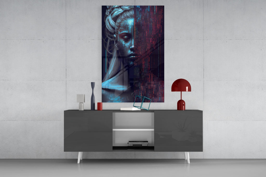 Human Software Glass Wall Art  || Designer Collection
