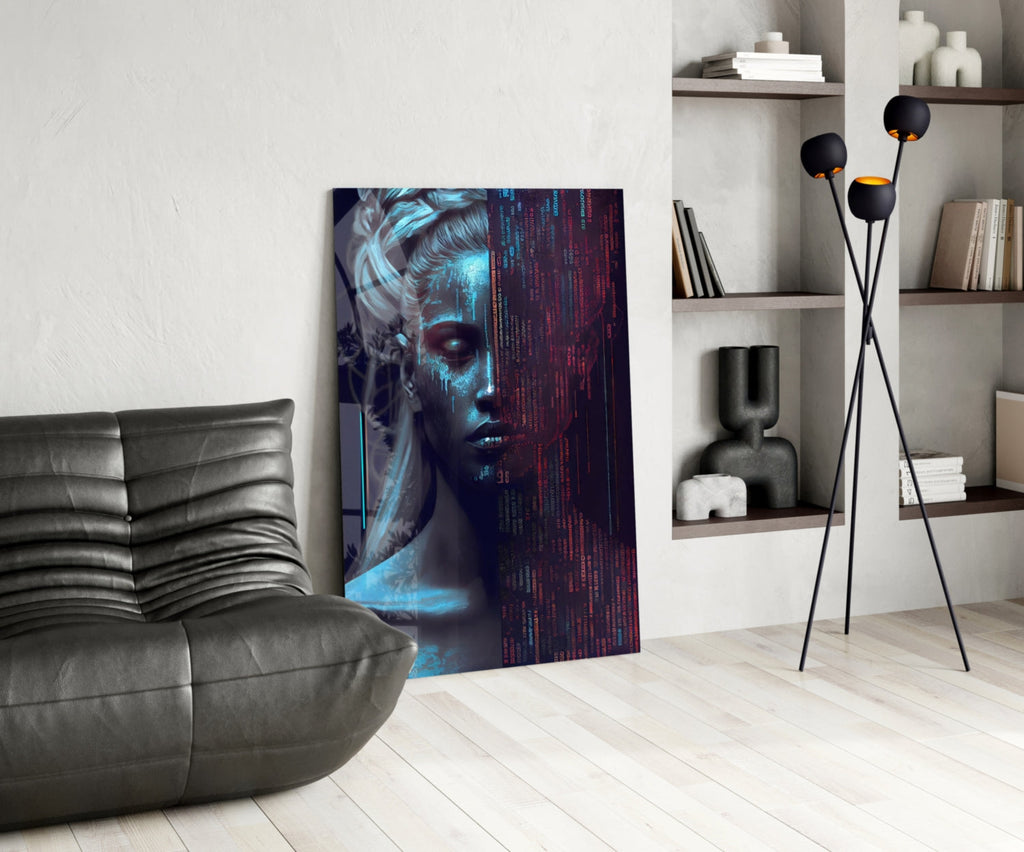 Human Software Glass Wall Art  || Designer Collection