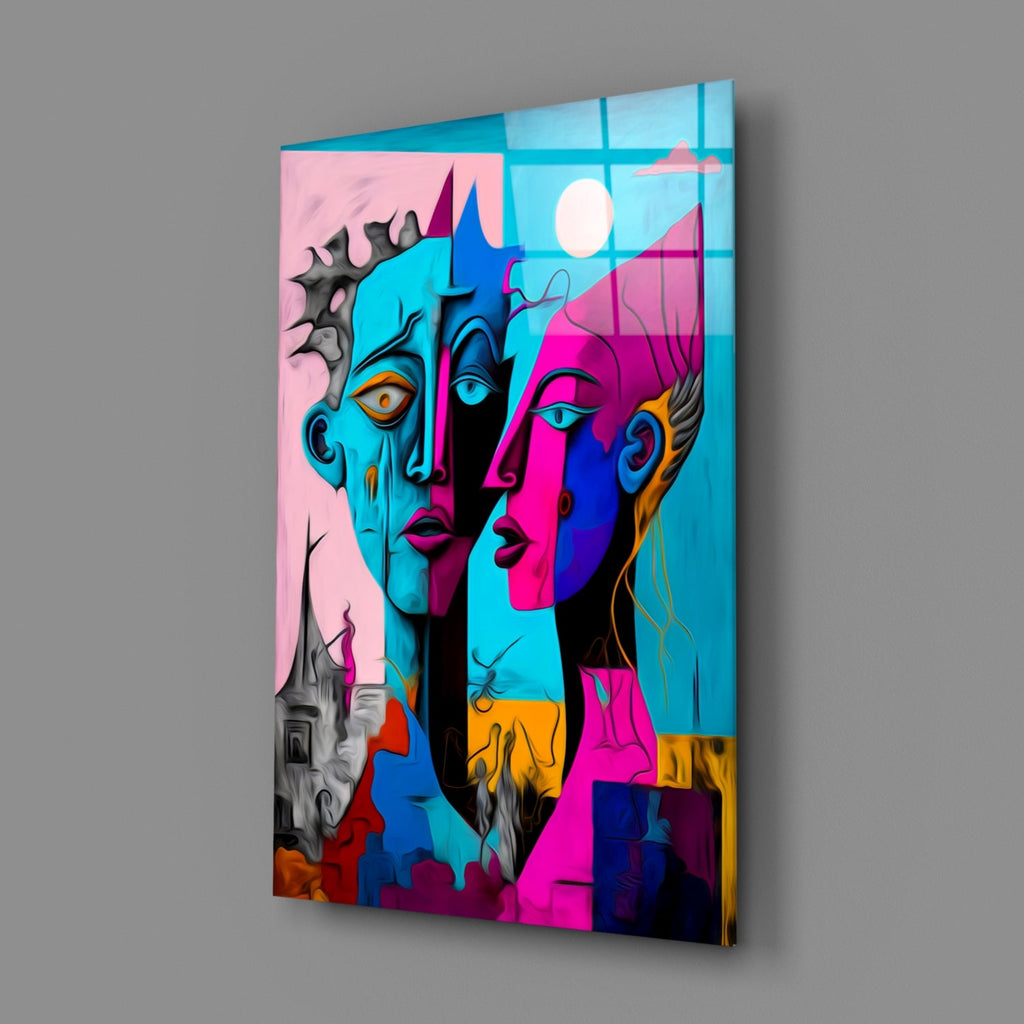 Intimacy Glass Wall Art  || Designer Collection