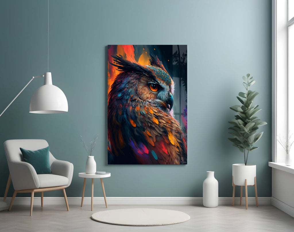 Owl's Eye Glass Wall Art  || Designer Collection