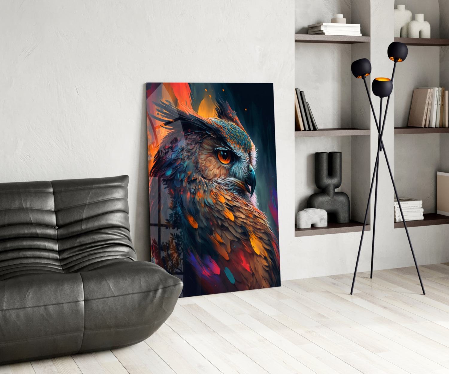 Owl's Eye Glass Wall Art  || Designer Collection