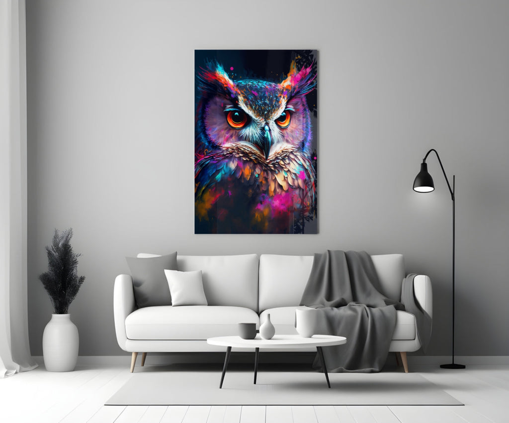 Owl's Eye Glass Wall Art  || Designer Collection