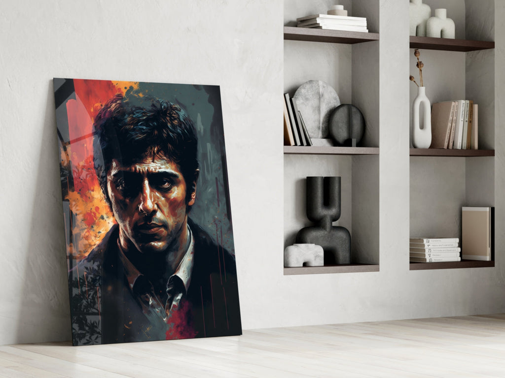Al Pacino Glass Wall Art  || Designer Collection
