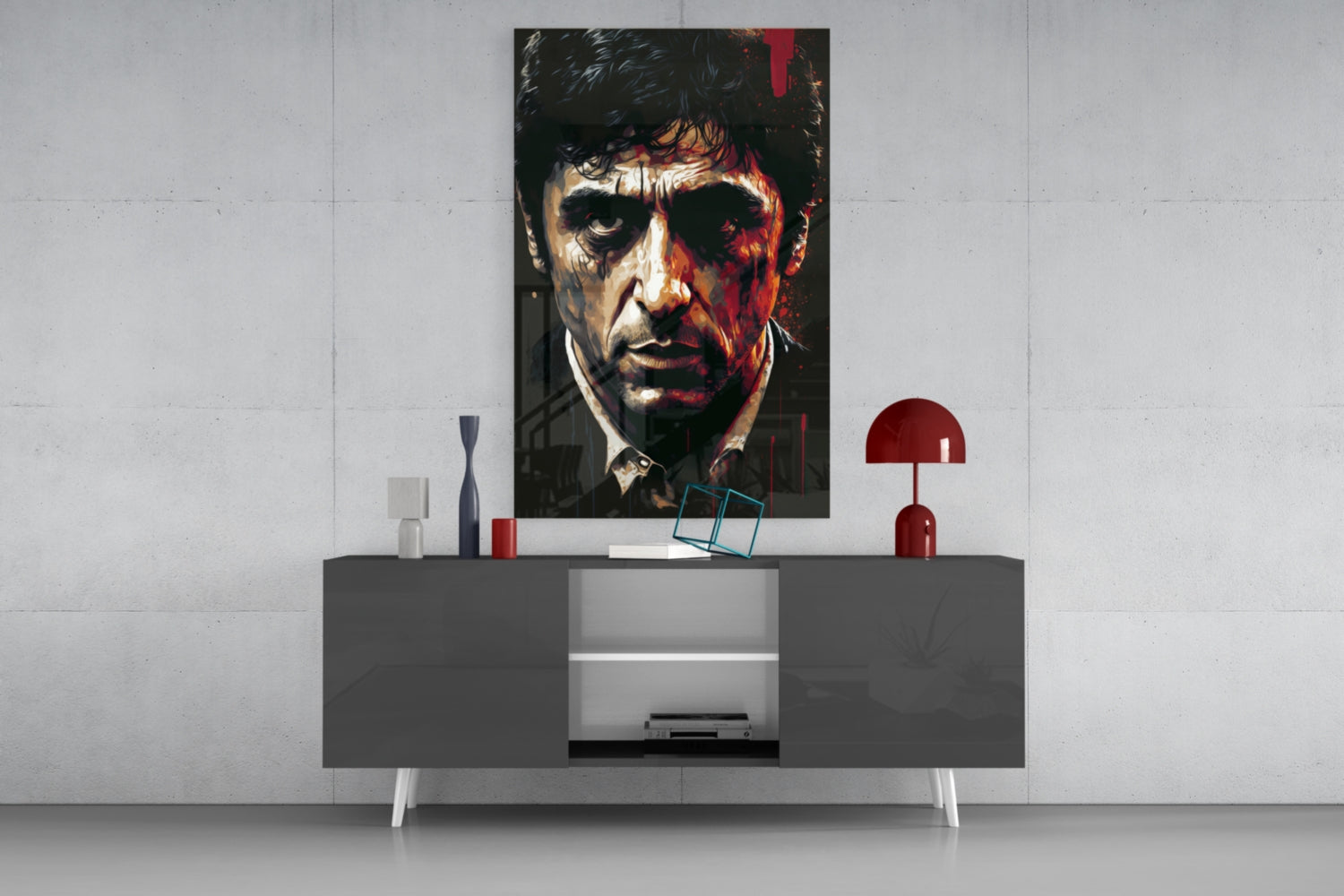 Al Pacino Glass Wall Art  || Designer Collection