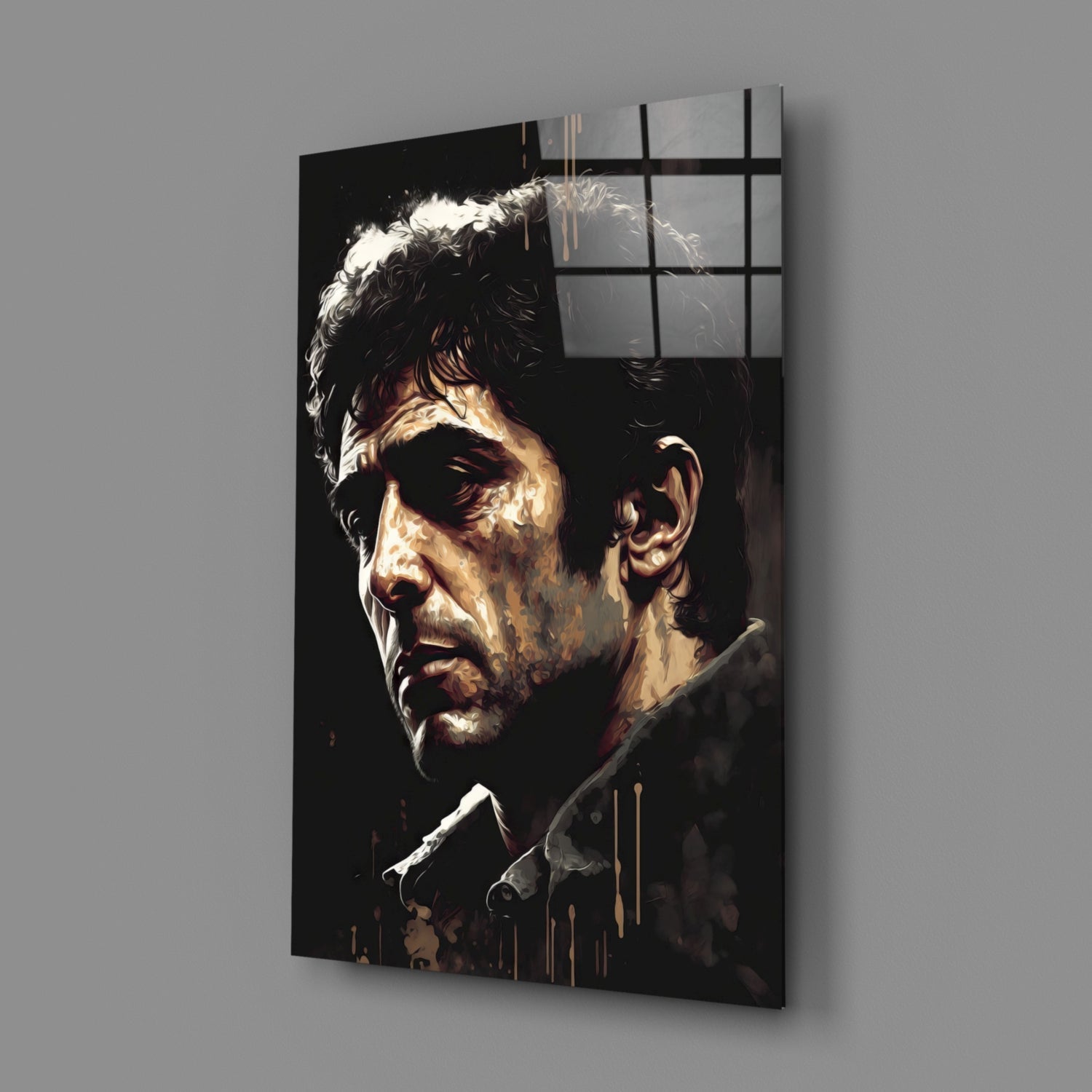Al Pacino Glass Wall Art  || Designer Collection