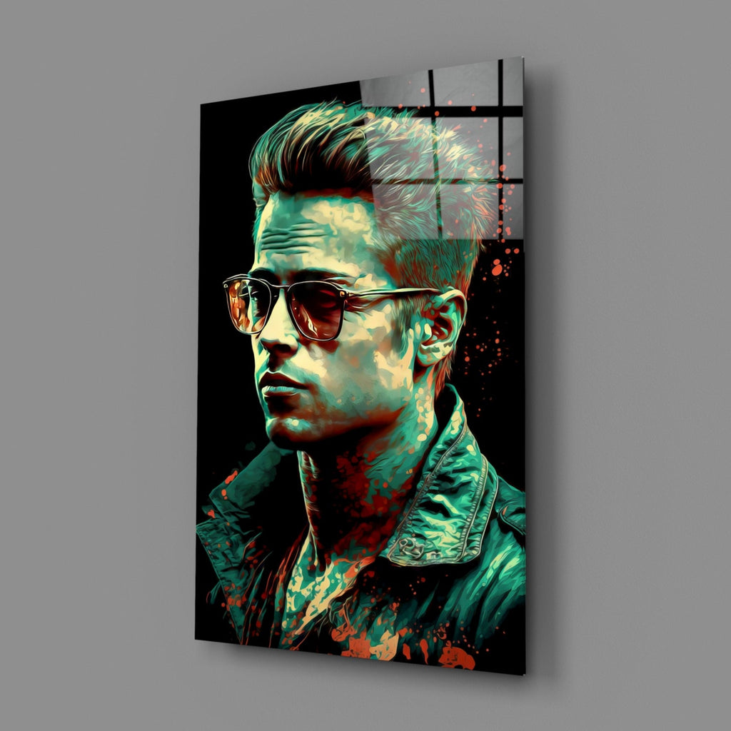 Fight Club - Tyler Durden Glass Wall Art  || Designer Collection