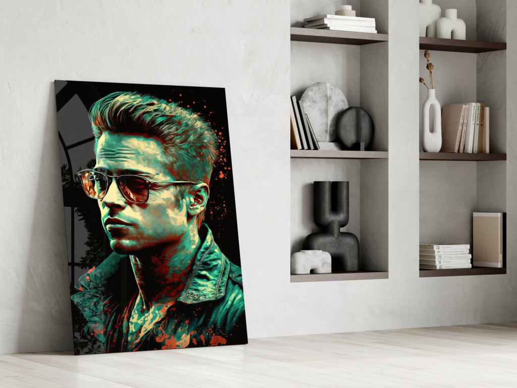 Fight Club - Tyler Durden Glass Wall Art  || Designer Collection