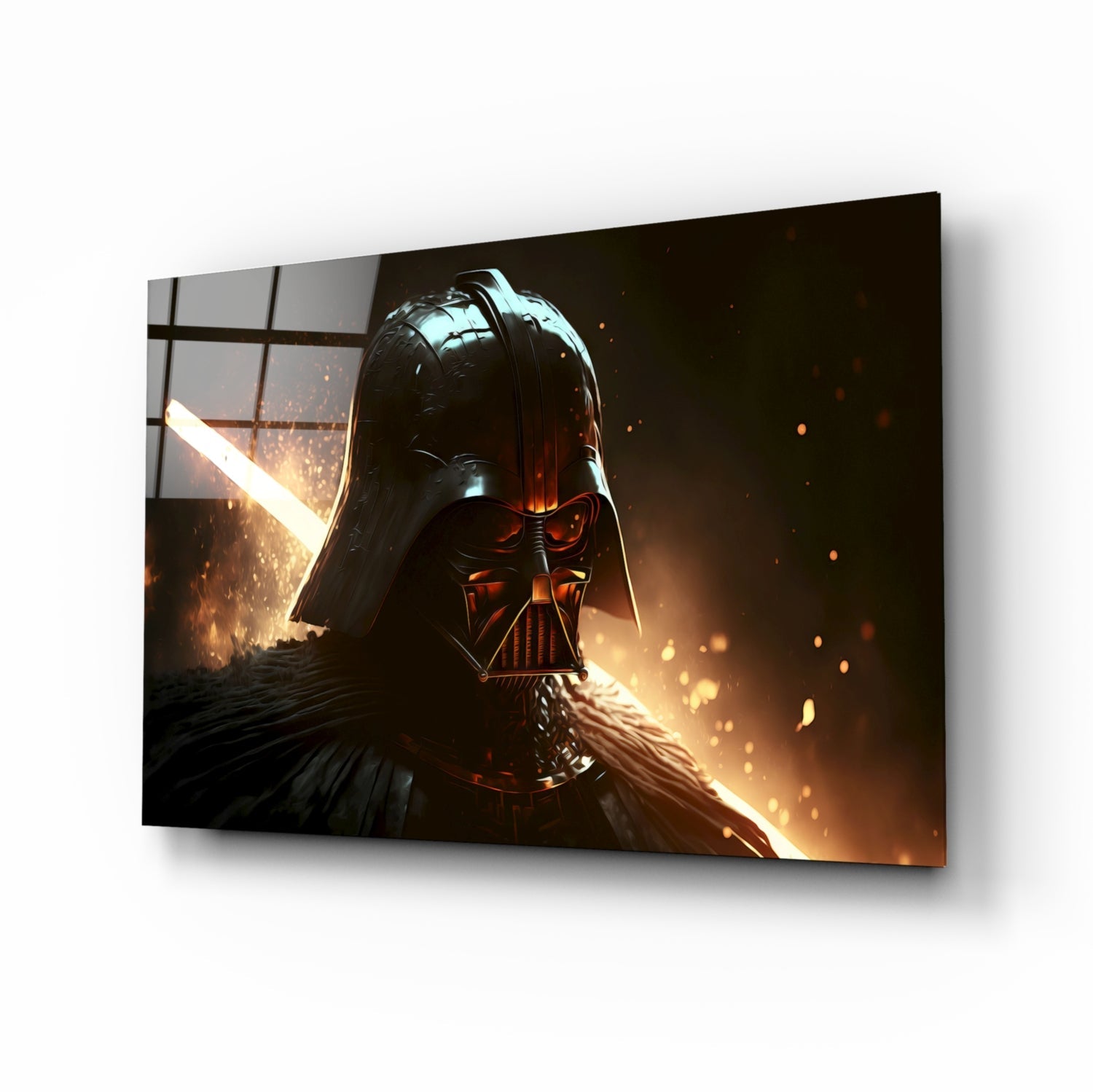 Darth Vader Glass Wall Art  || Designers Collection