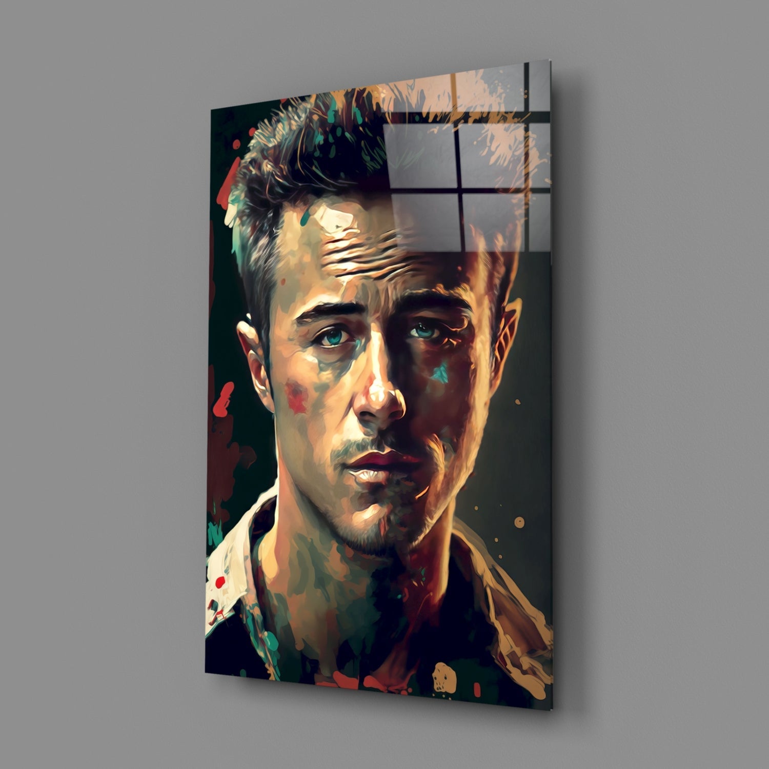 Fight Club - Norton Glass Wall Art  || Designers Collection