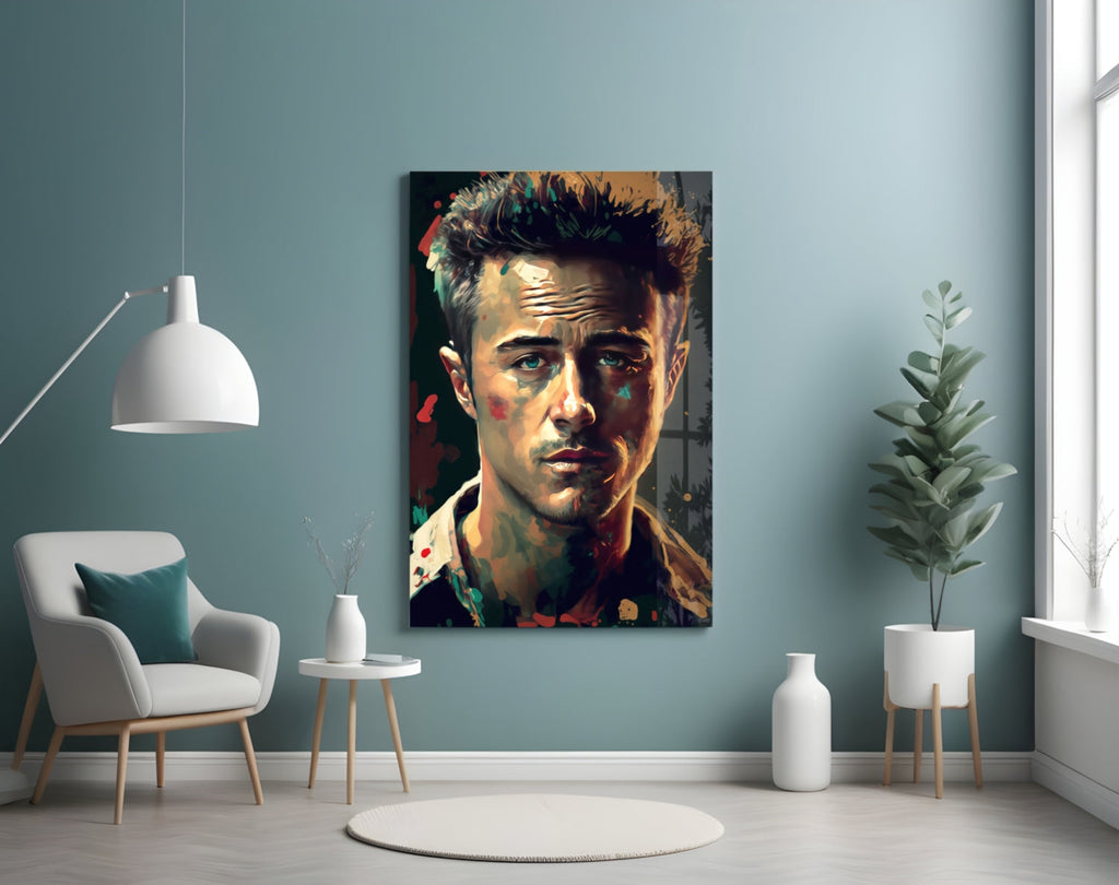 Fight Club - Norton Glass Wall Art  || Designers Collection