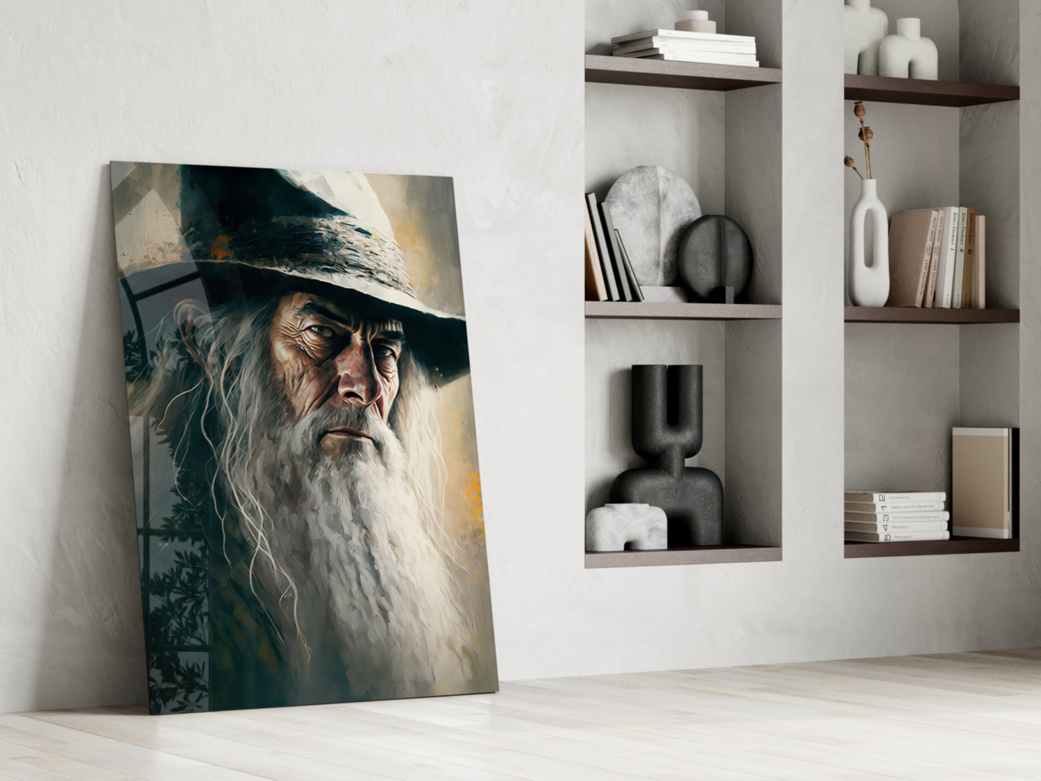 Gandalf Glass Wall Art  || Designer Collection