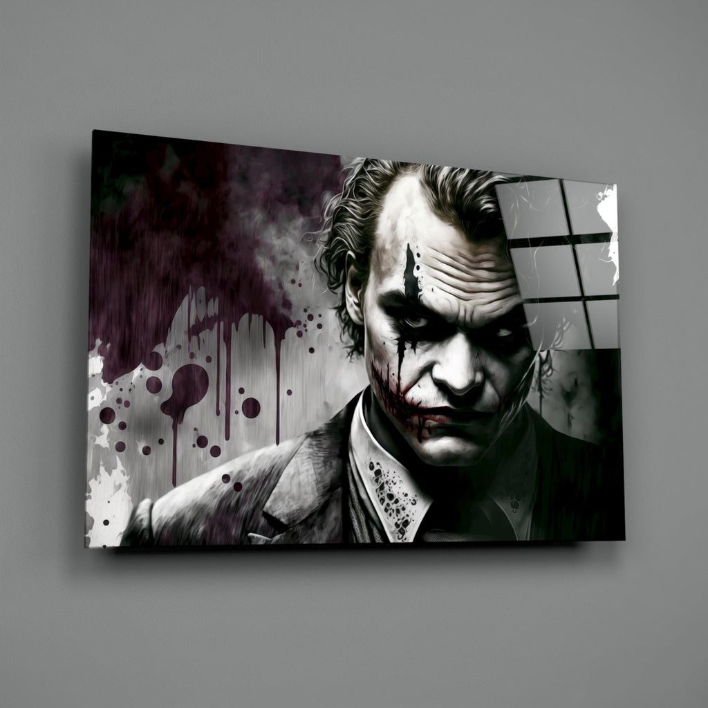 Joker Glass Wall Art  || Designer Collection