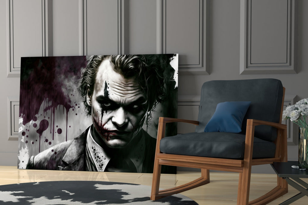 Joker Glass Wall Art  || Designer Collection