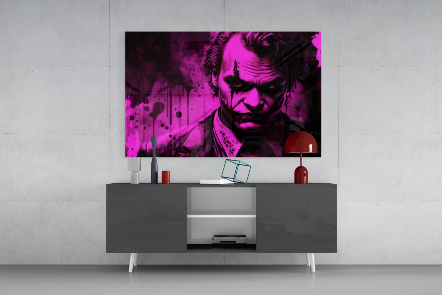 Joker Glass Wall Art  || Designer Collection