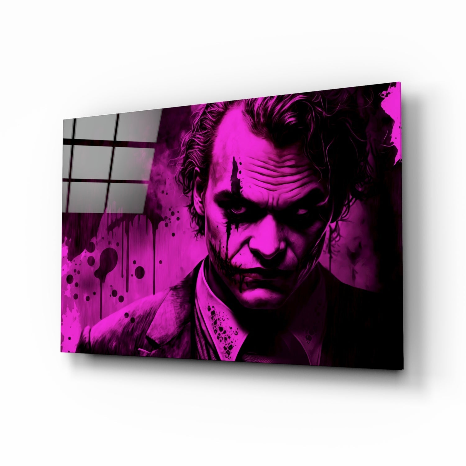 Joker Glass Wall Art  || Designer Collection