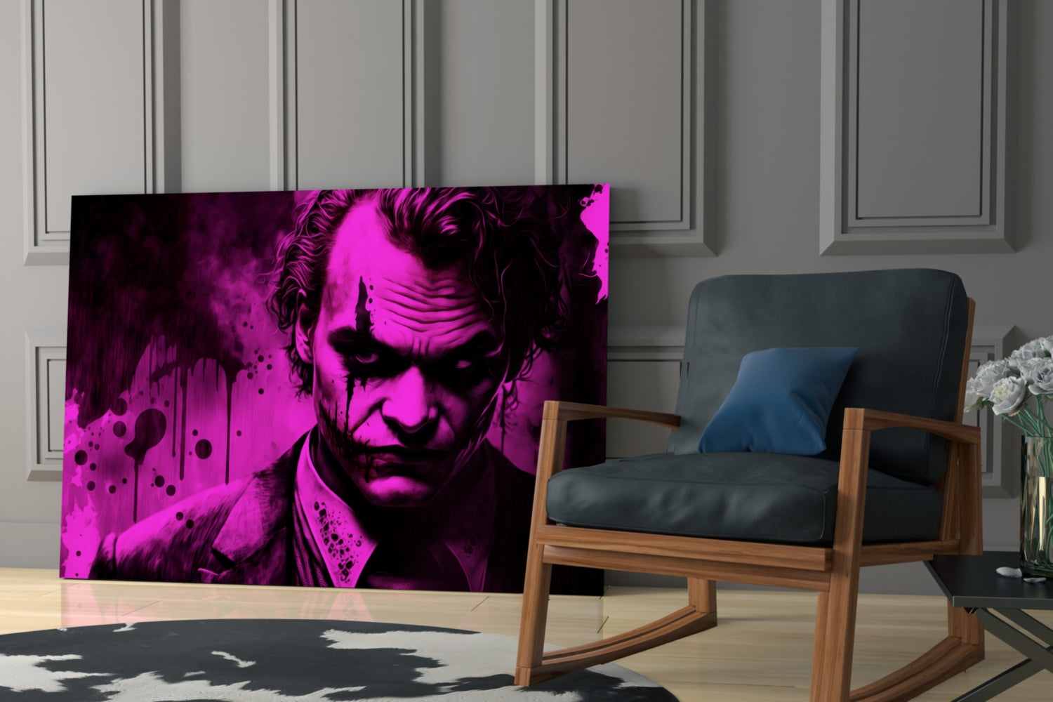 Joker Glass Wall Art  || Designer Collection