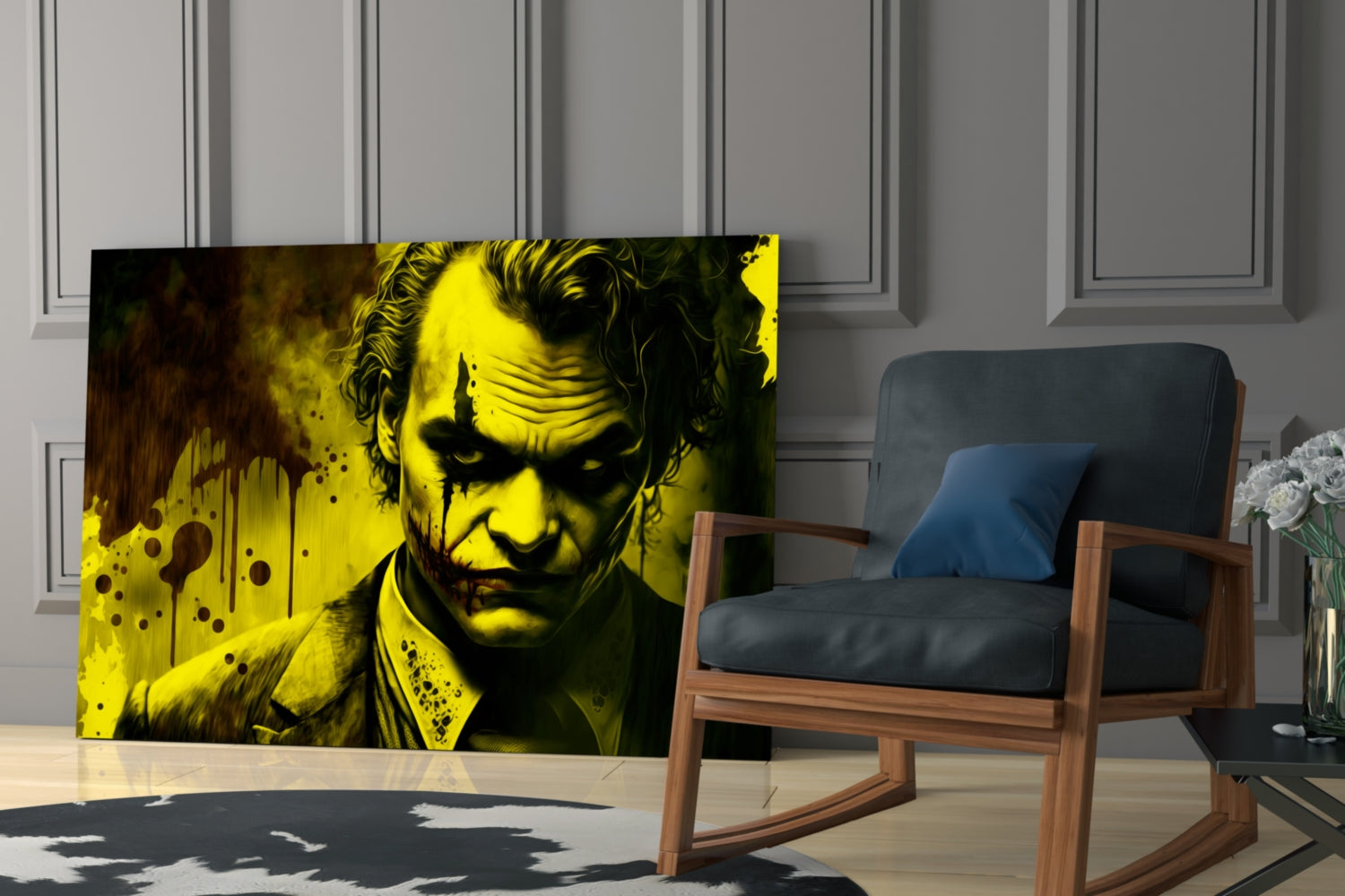 Joker Glass Wall Art  || Designer Collection