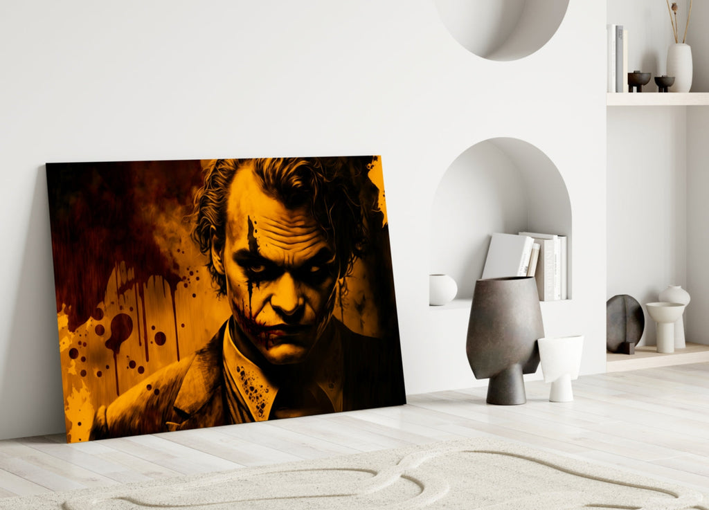 Joker Glass Wall Art  || Designer Collection