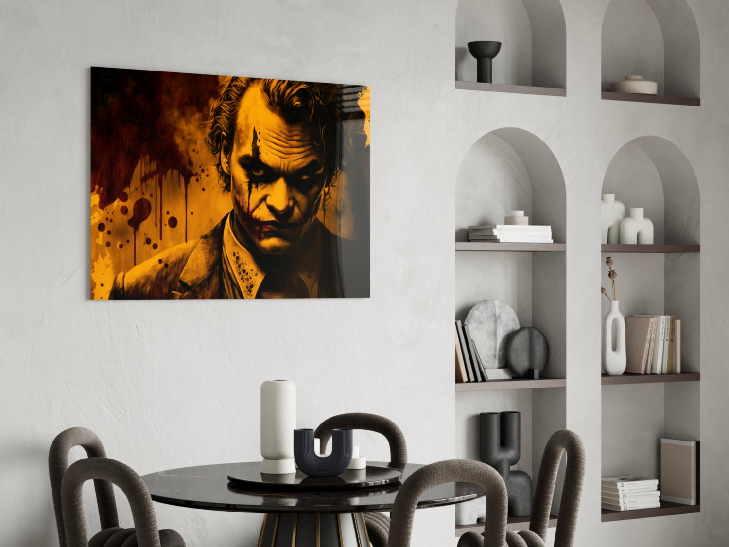 Joker Glass Wall Art  || Designer Collection