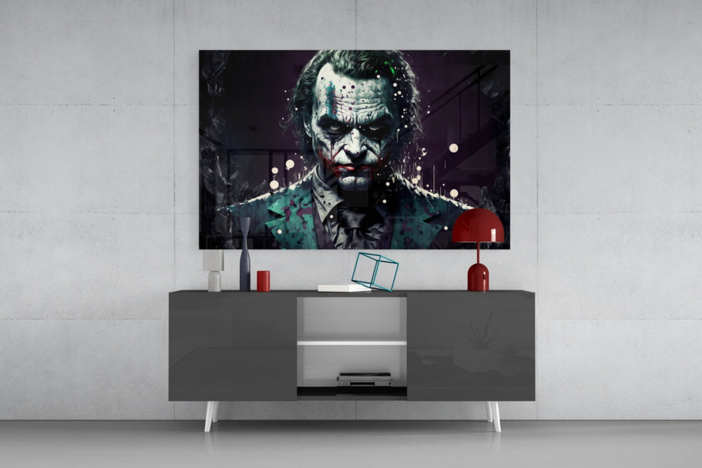 Joker Glass Wall Art  || Designer Collection