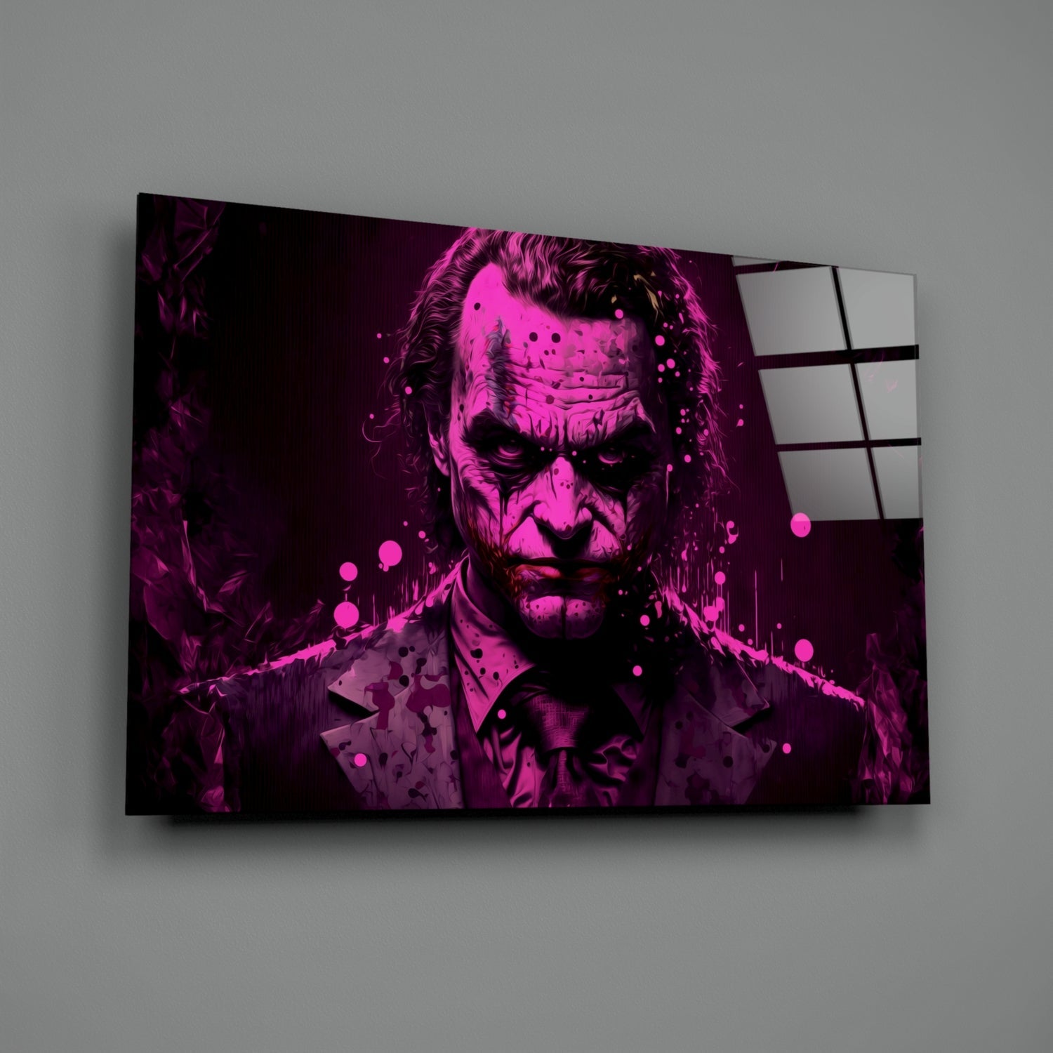 Joker Glass Wall Art  || Designer Collection