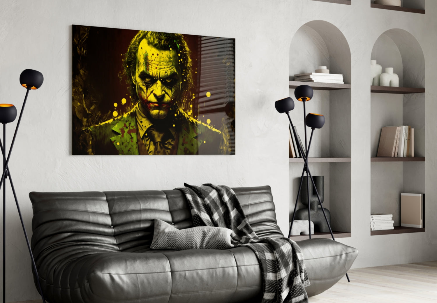 Joker Glass Wall Art  || Designer Collection
