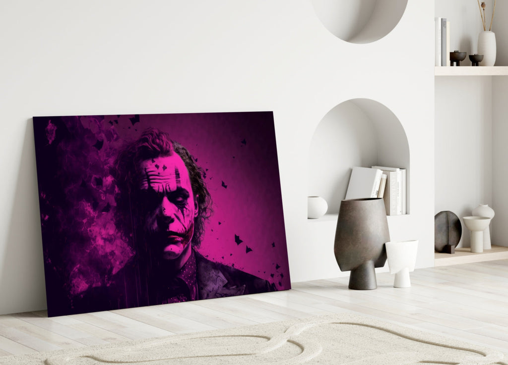 Joker Glass Wall Art  || Designer Collection