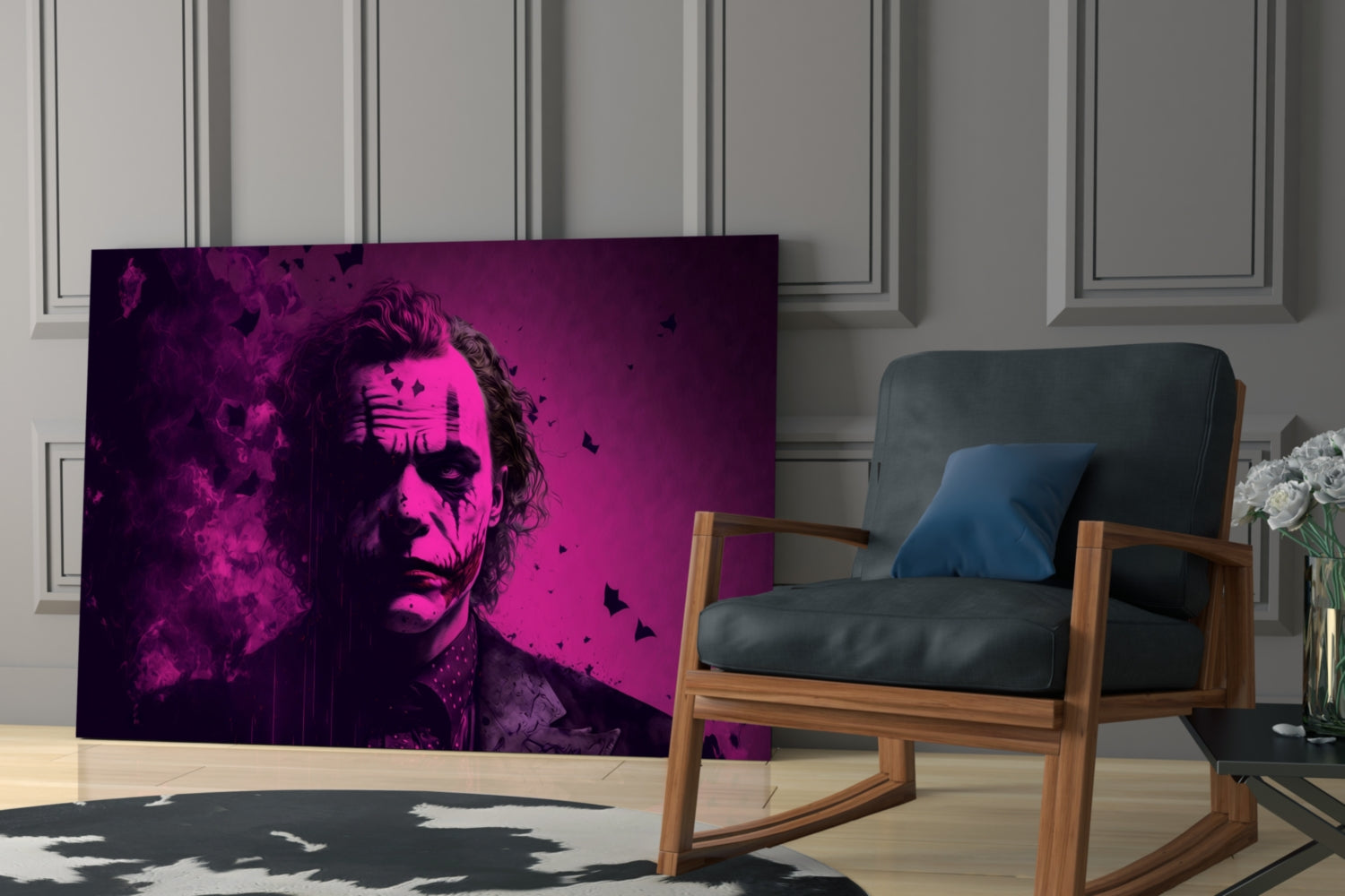 Joker Glass Wall Art  || Designer Collection