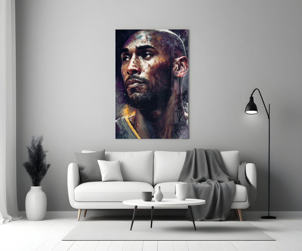 Kobe Bryant Glass Wall Art  || Designer Collection