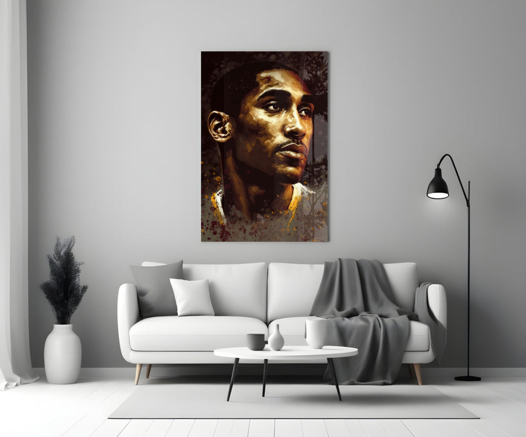 Kobe Bryant Glass Wall Art  || Designer Collection