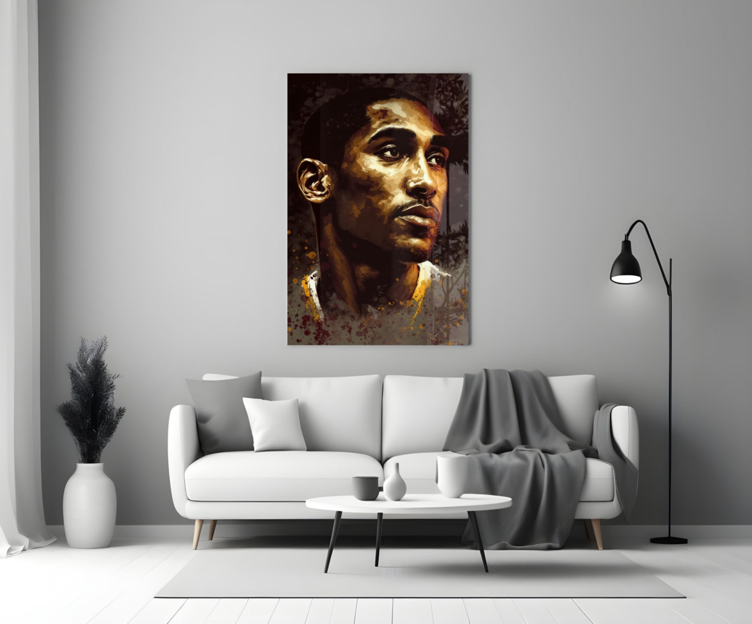 Kobe Bryant Glass Wall Art  || Designer Collection