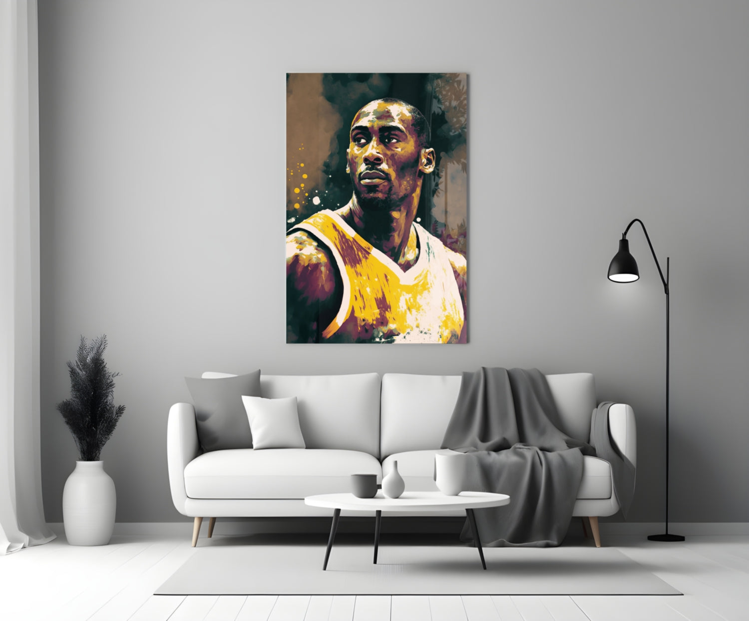 Kobe Bryant Glass Wall Art  || Designer Collection