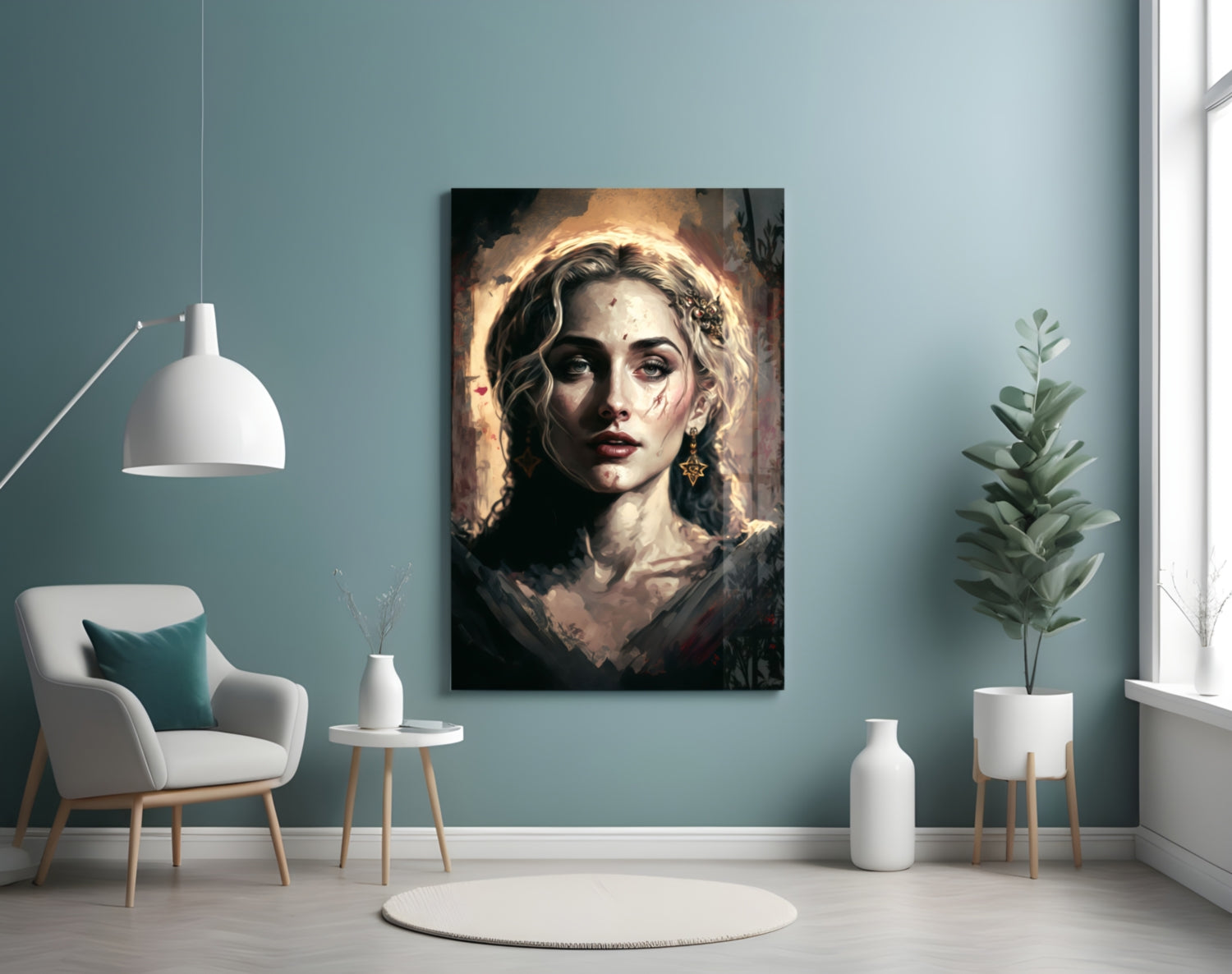 Madonna Glass Wall Art  || Designer Collection