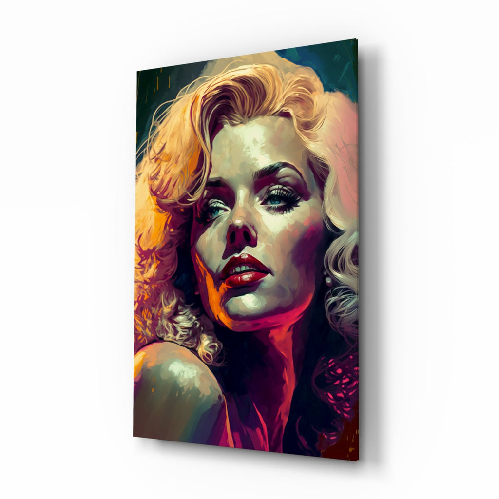 Marilyn Monroe Glass Wall Art  || Designer Collection