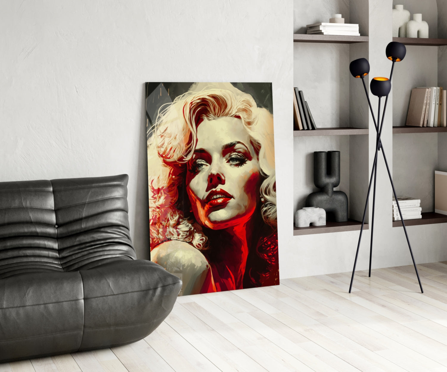 Marilyn Monroe Glass Wall Art  || Designer Collection