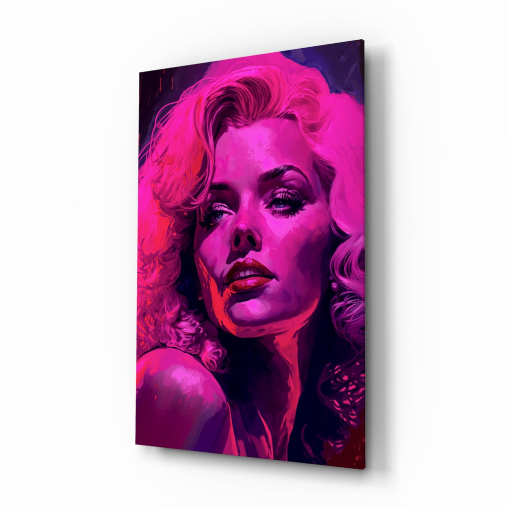Marilyn Monroe Glass Wall Art  || Designer Collection
