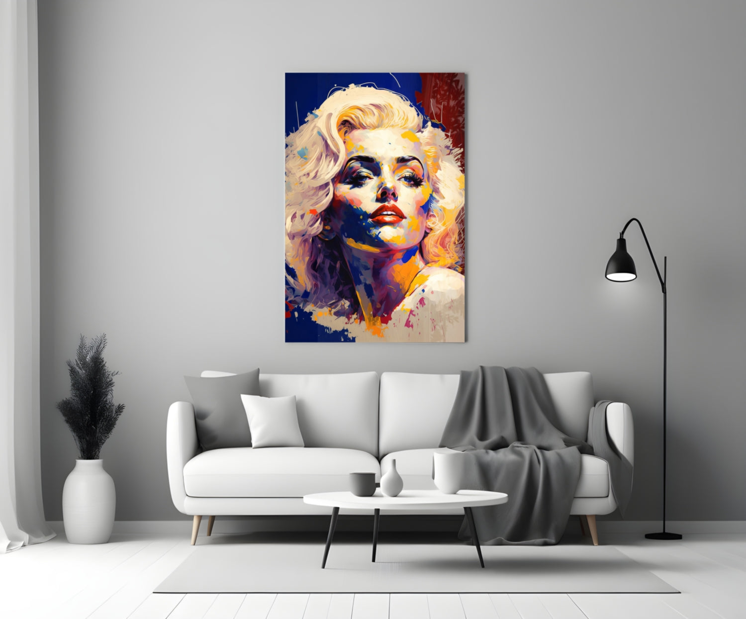 Marilyn Monroe Glass Wall Art  || Designer Collection