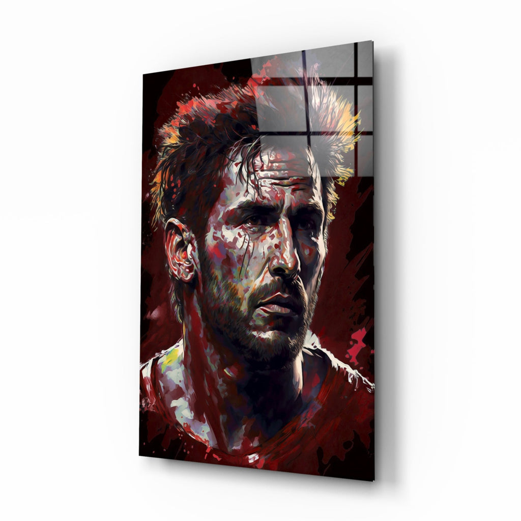 Messi Glass Wall Art  || Designer Collection