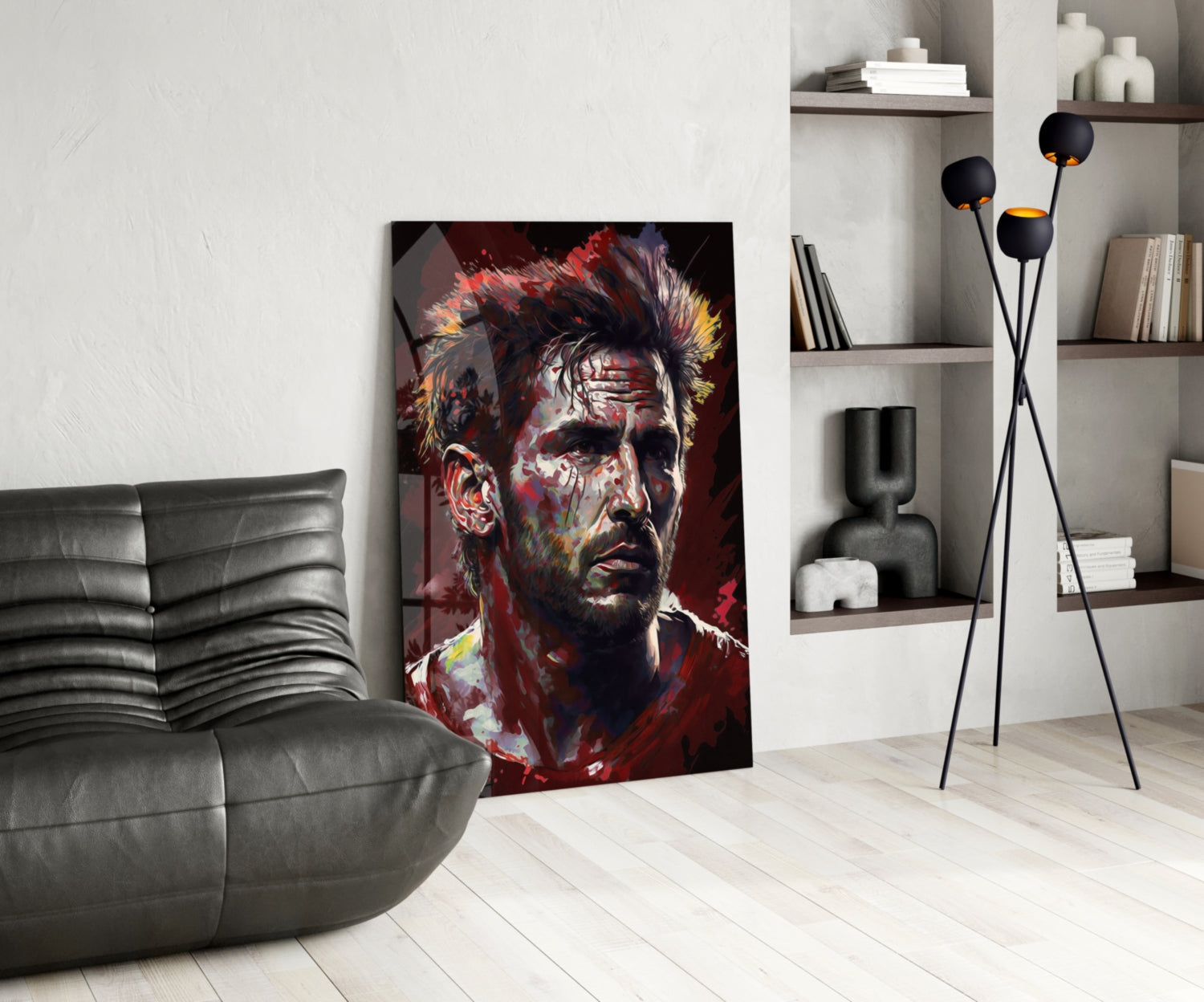 Messi Glass Wall Art  || Designer Collection