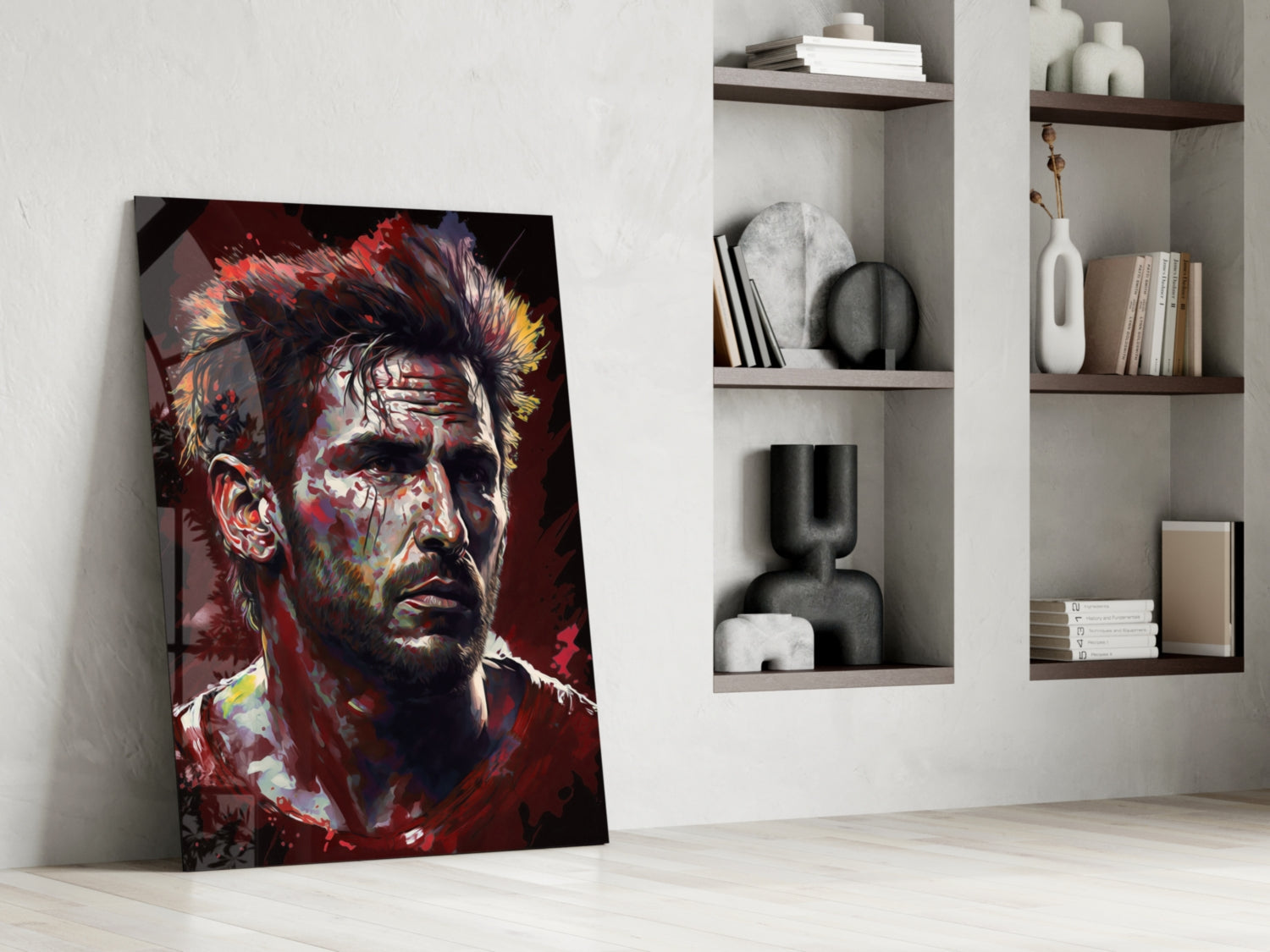 Messi Glass Wall Art  || Designer Collection