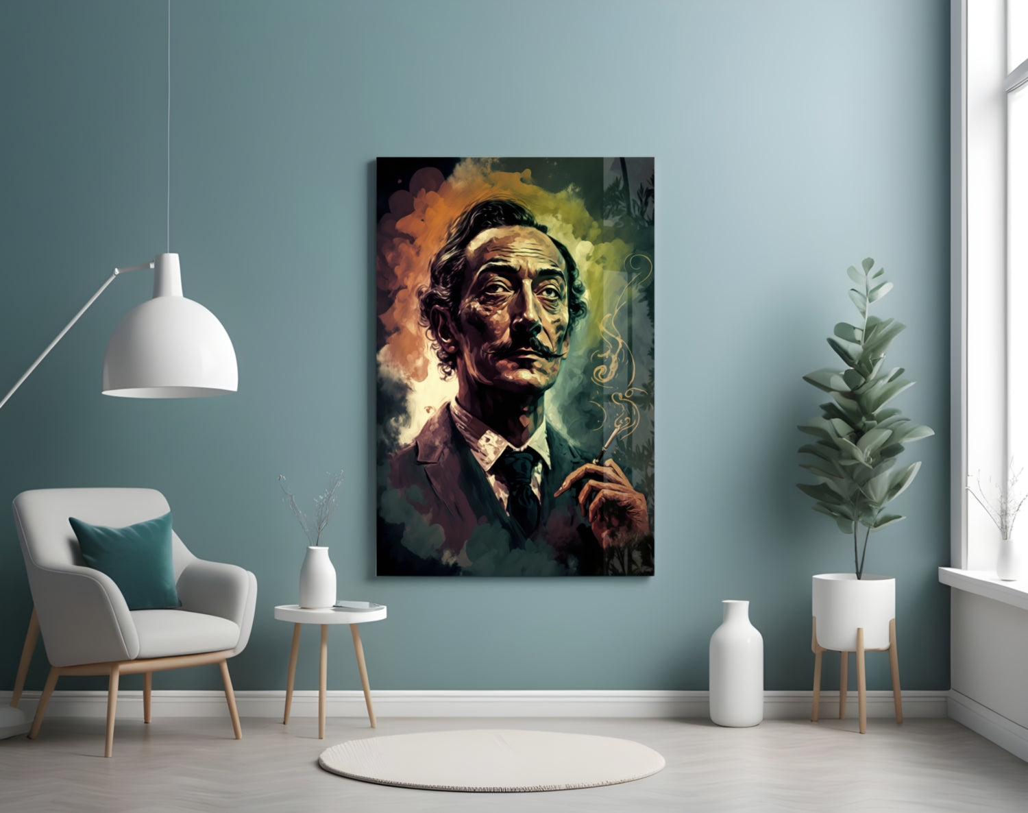 Salvador Dali Glass Wall Art  || Designer Collection