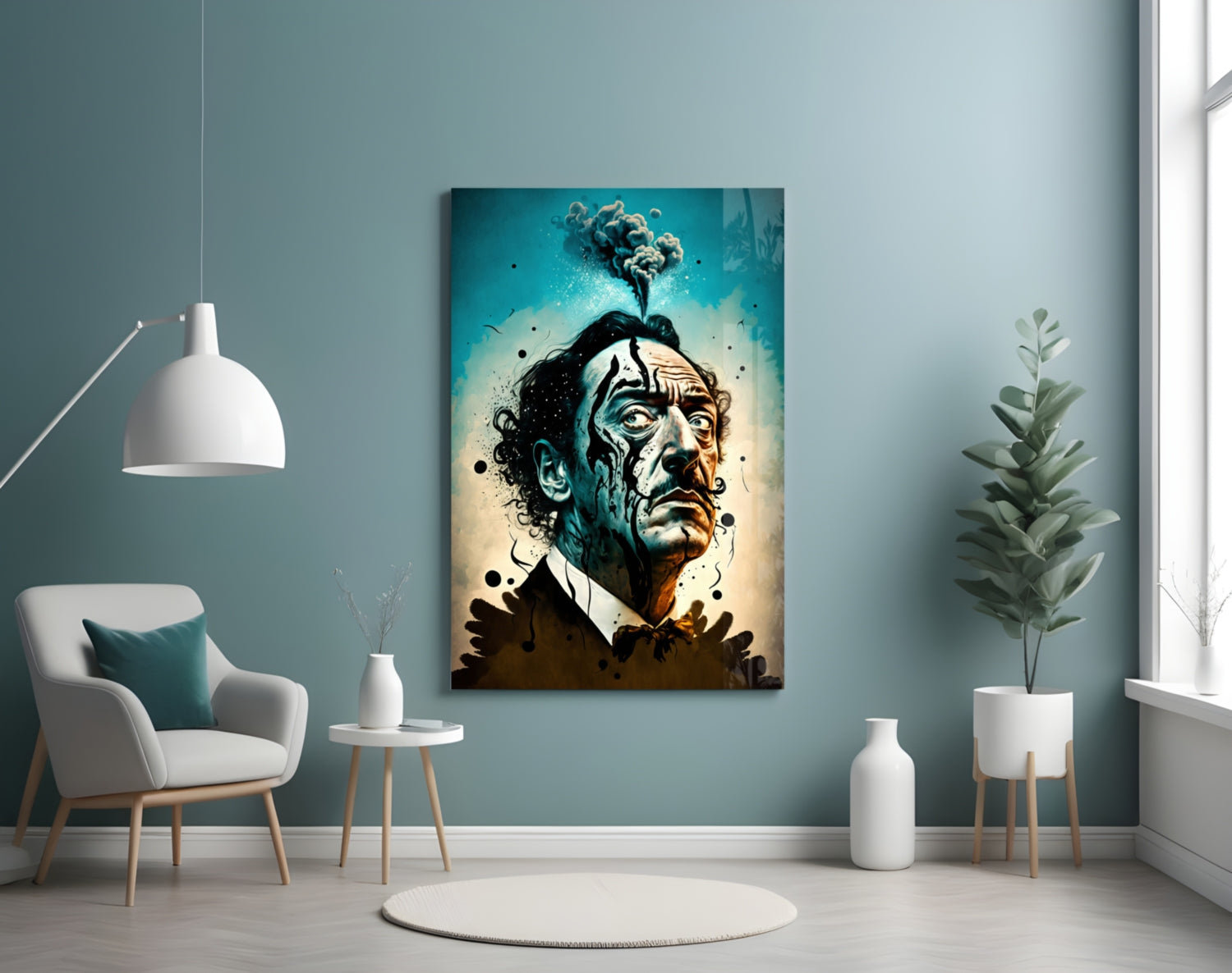 Salvador Dali Glass Wall Art  || Designer Collection