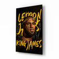 Lebron James, King Glass Wall Art || Designer Collection