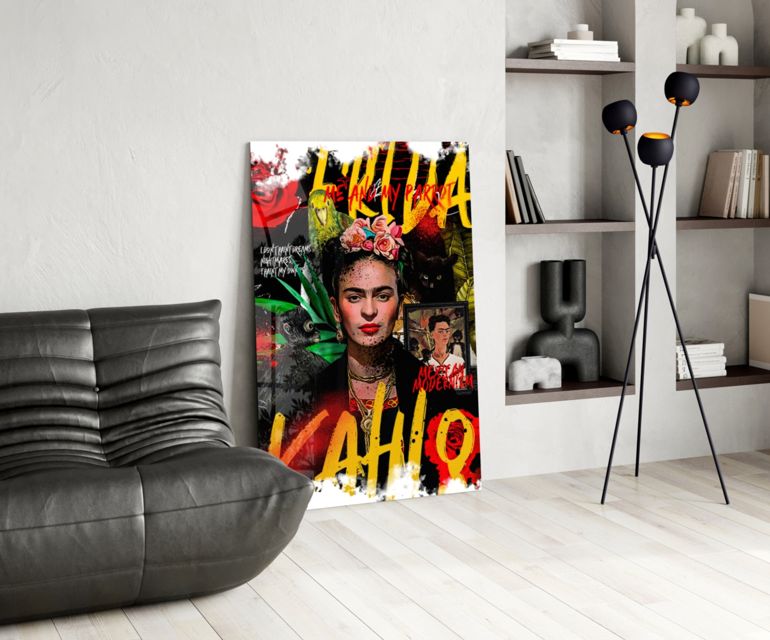 Frida Kahlo Glass Wall Art || Designer Collection