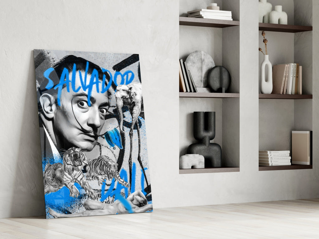 Salvador Dali and The Jungle Glass Wall Art || Designer Collection