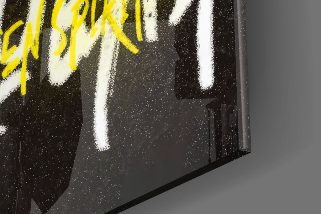 Kurt Cobain Glass Wall Art || Designer Collection