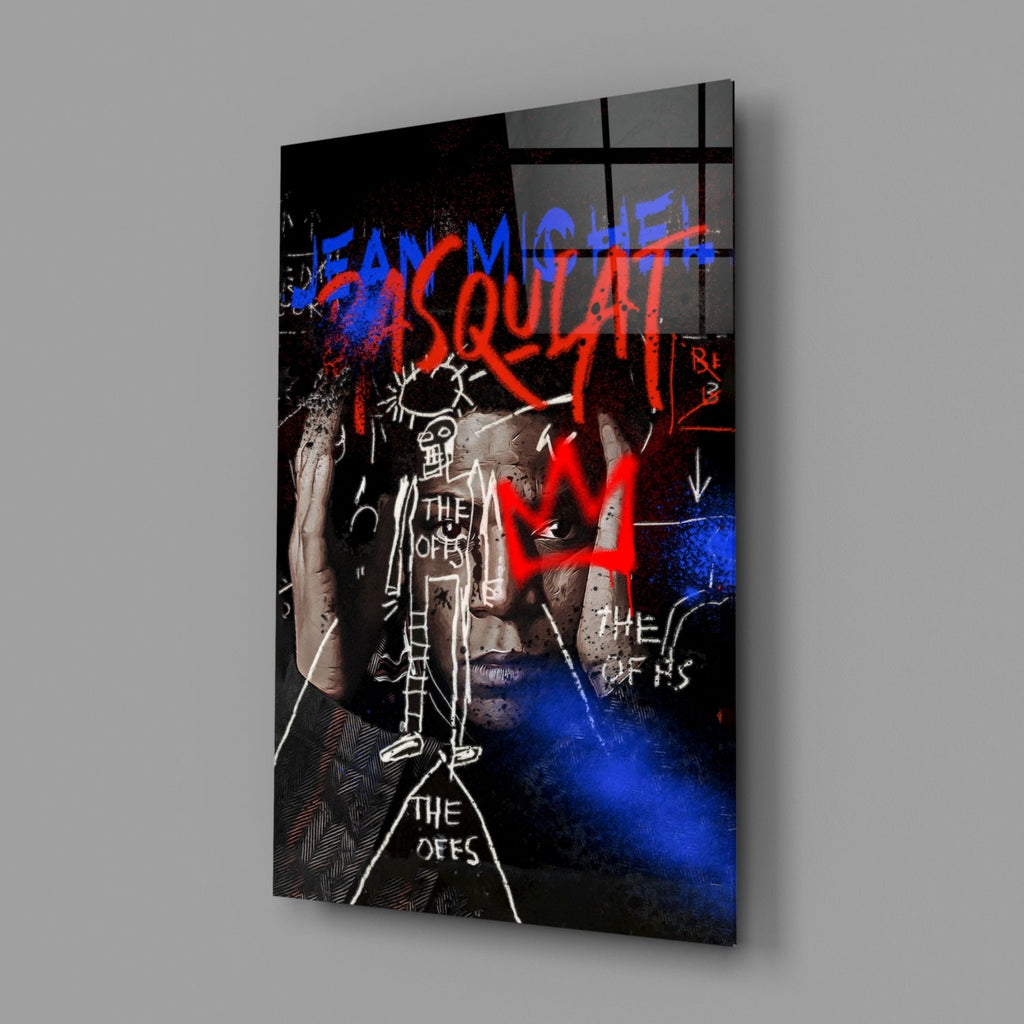 Style of Jean-Michel Basquiat Glass Wall Art || Designer Collection