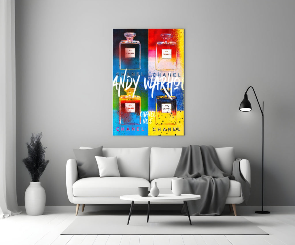 Andy Warhol and Chanel Glass Wall Art || Designer Collection