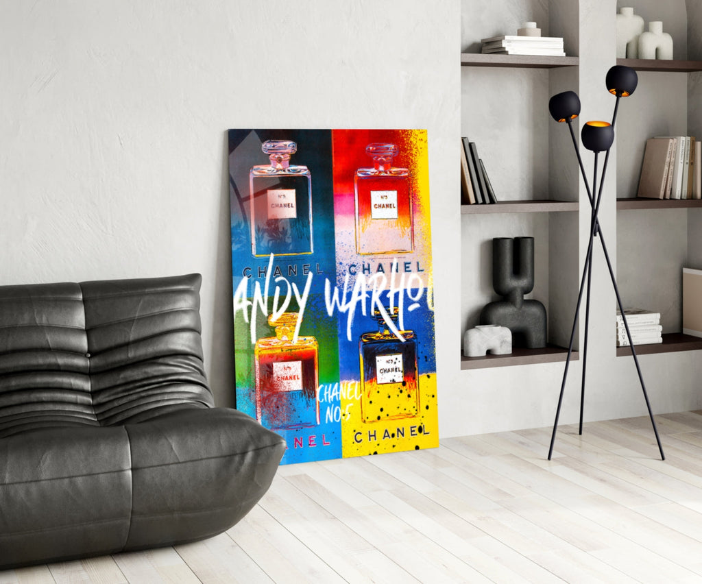 Andy Warhol and Chanel Glass Wall Art || Designer Collection